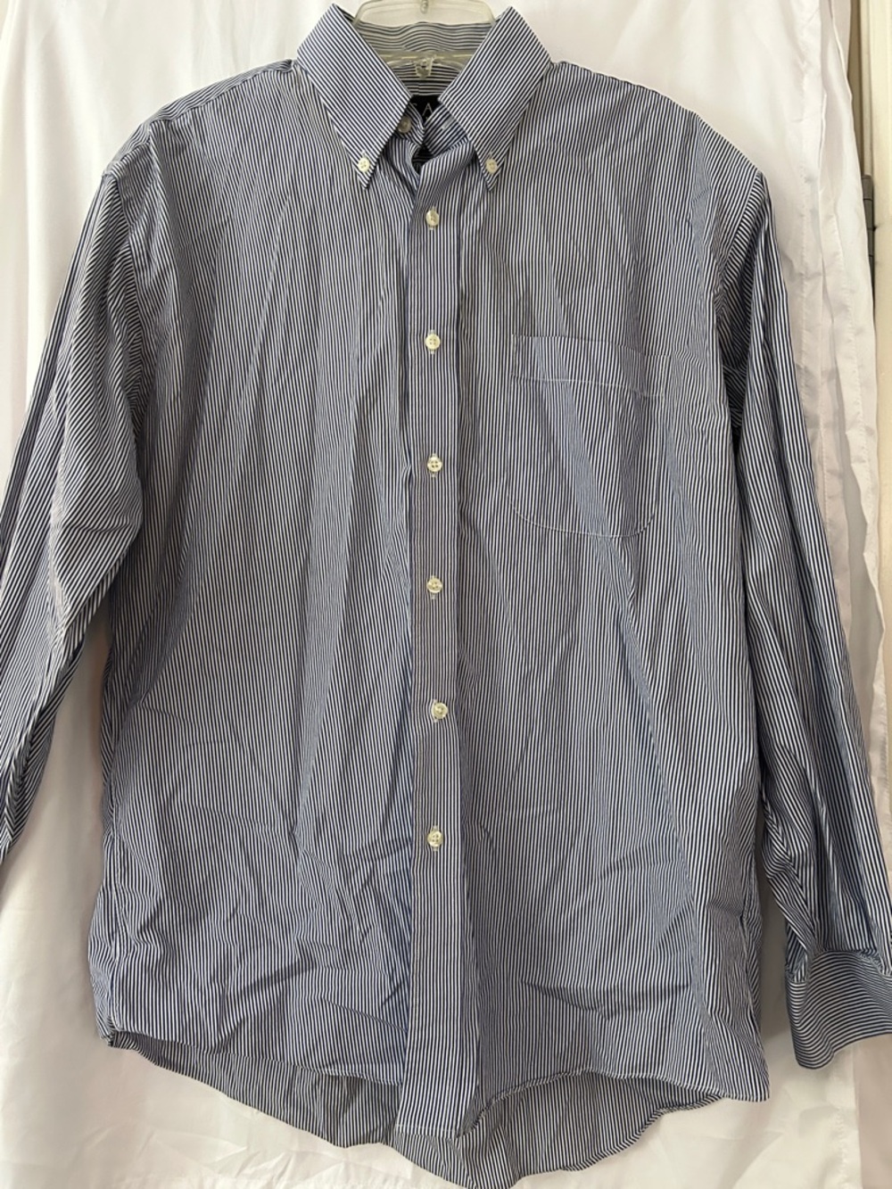 Jos. A. Bank Men's Blue Pinstripe Button-Down Shirt